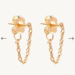 Catbird Sweet Nothing 14k Gold Chain Earrings